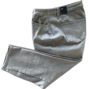 Lane Bryant Army Green Capri Pants High Rise Stretch Denim Plus Size 22 NWT